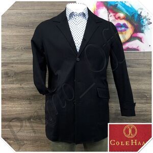 Cole Haan Mens‎ Overcoat Long Coat Jacket Cotton Size M Blazer Sport Casual